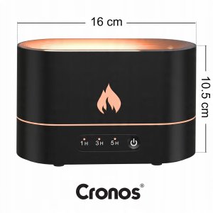 Dyfuzor zapachowy Cronos NAWILŻACZ POWIETRZA DYFUZOR ZAPACHOWY LED AROMATERAPIA EFEKT OGNIA KOMINEK 3