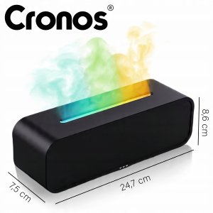 Dyfuzor zapachowy Cronos NAWILŻACZ POWIETRZA DYFUZOR ZAPACHOWY LED AROMATERAPIA EFEKT OGNIA KOMINEK 3