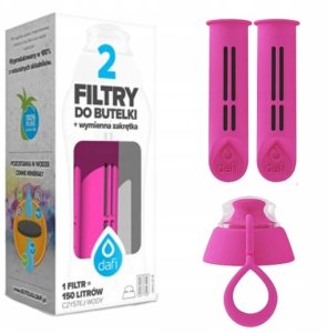 Wkład filtrujący Dafi 2 filtry + nakrętka do butelki SOFT 9