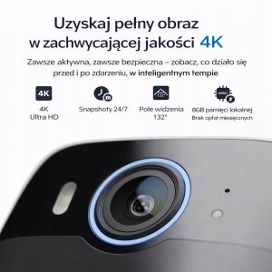 Kamera IP Kamera IP 4K WIFI z AI Bezprzewodowa UHD z Panelem Solarnym Safemo 2