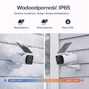 Kamera IP Kamera IP 4K WIFI z AI Bezprzewodowa UHD z Panelem Solarnym Safemo 5