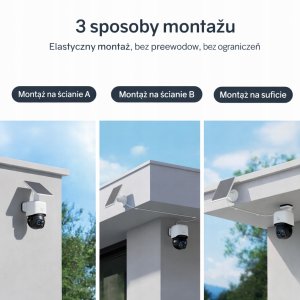 Kamera IP Kamera PTZ WIFI Bezprzewodowa 4K UHD z Panelem Solarnym Safemo ST1 6