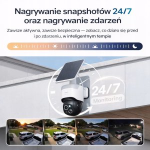 Kamera IP Kamera PTZ WIFI Bezprzewodowa 4K UHD z Panelem Solarnym Safemo ST1 7