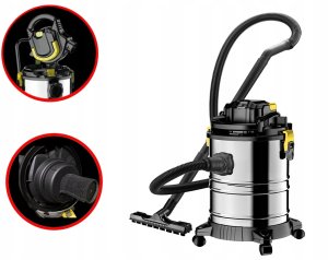 Odkurzacz przemysłowy Drel DREL Odkurzacz Garażowy 1200W 25L Sucho Mokro Funkcja Nadmuchu Pył 13