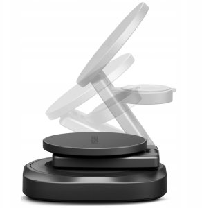 Ładowarka Energea Ładowarka indukcyjna Energea Alumag GYRO 360 Obrotowa Qi2.2 25W składana gumetal 2