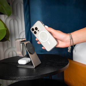 Tylny pokrowiec FIXED MagPure z obsługą MagSafe pro Samsung Galaxy A17 4G/5G przezroczysty 6