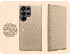 Hello Case Etui z Klapką Do Samsung Galaxy S25 Ultra (Beżowe, Zamykane, Case, Kabura) 4