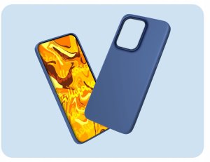Hello Case Etui Do Oppo Reno13 F 4G / 5G / FS 5G (Granatowe, Matowe, Silikonowe, Case) 2