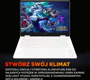 Laptop HP HP OMEN Gaming 16-am0073nw Intel Core Ultra 7 255H Laptop 40,6 cm (16") 2K 24 GB DDR5-SDRAM 1 TB SSD NVIDIA GeForce RTX 5070 Wi-Fi 6E (802.11ax) Windows 11 Home AI PC Biały 5