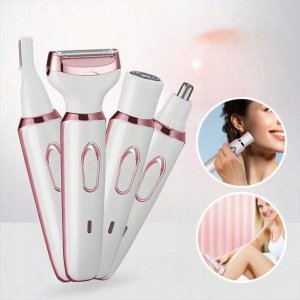 Verk Golarka elektryczna damska 4w1 do twarzy ciała bikini i brwi USB 7