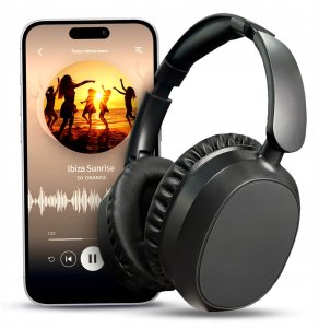 Słuchawki JG Smart Słuchawki Nauszne Bluetooth 5.3 ANC Mikrofon Mini Jack 3.5mm 9
