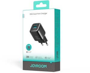 Ładowarka Joyroom Ładowarka sieciowa Joyroom JR-TG7 33W USB-A + USB-C z kablem 30W USB-C - Lightning 1m - czarna 13