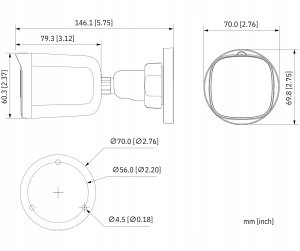 Dahua Technology KAMERA AHD, HD-CVI, HD-TVI, PAL HAC-B1A21-U-0280B - 1080p 2.8&nbsp;mm DAHUA 5