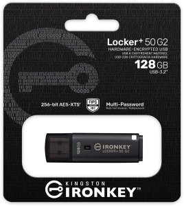 Pendrive Kingston 128GB IronKey Locker Plus 50 G2 FIPS 197 4