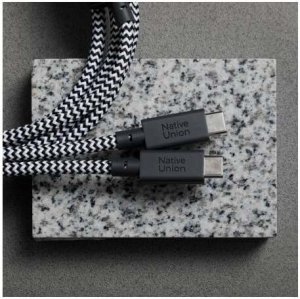 Kabel USB Native Union Native Union Belt Cable (USB-C - USB-C) 2m, zebra 2