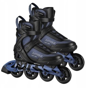 Rolki Nils Extreme Armour NA22151 rekreacyjne czarno-niebieskie r. 41 2