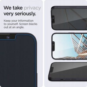 2x Szkło Spigen do iPhone 13 Pro Max Privacy 5