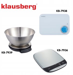 Waga kuchenna Klausberg ELEKTRONICZNA WAGA KUCHENNA 5kg KLAUSBERG KB-7938 Bluetooth 12