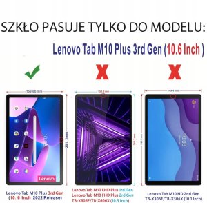 Szkło Ochronne do Lenovo Tab M10 Plus 10.6 3rd Gen 3