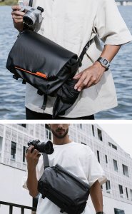 Torba Kf Torba Fotograficzna Foto Video K&F Sling Urban Wander 10L na Aparat Kamerę / KF13.213 / Czarny 5