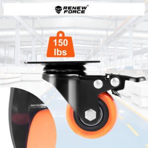 Aptel Zestaw KÓŁEK PRZEMYSŁOWYCH 4x transportowe Kółko 39mm Meblowe OBROTOWE 300k 3
