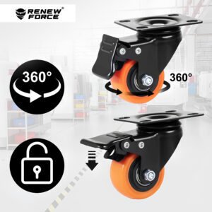 Aptel Zestaw KÓŁEK PRZEMYSŁOWYCH 4x transportowe Kółko 39mm Meblowe OBROTOWE 300k 4