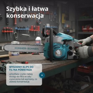 Piła łańcuchowa Könner & Söhnen KS PIŁA ŁAŃCUCHOWA SPALINOWA CS18G-14C 13