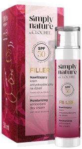 Clochee Clochee Simply Nature Filler nawilżający krem antyoksydacyjny na dzień SPF30 50ml 2
