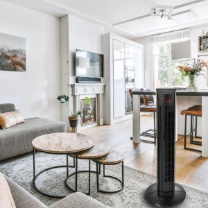 Termowentylator Powermat Wentylator kolumnowy, podłogowy, 91cm, z pilotem i wyświetlaczem led, klausberg 11