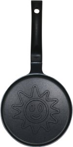 Patelnia Klausberg Patelnia do naleśników, wzór słoneczko, aluminiowa, nieprzywierająca powłoka, czarna, ?18 cm, klausberg, kb-7972 9