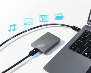 Kabel USB Kabel 2x USB-C USB TYPE-C do transmisji danych 40Gbps USB4 + ładowanie 100W / BC600 3