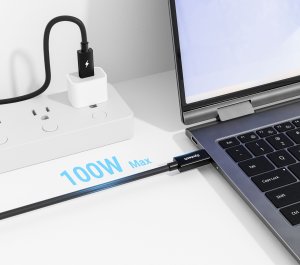 Kabel USB Kabel 2x USB-C USB TYPE-C do transmisji danych 40Gbps USB4 + ładowanie 100W / BC600 5