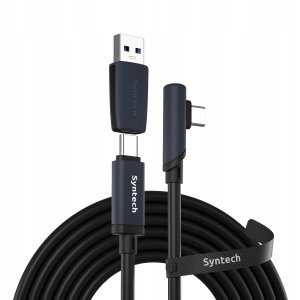 Kabel 2w1 Na Usb-c Usb-a Do Transmisji 5m 5gbps Do Meta Quest 3 2 Pro Pico4 / C101 2