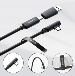 Kabel 2w1 Na Usb-c Usb-a Do Transmisji 5m 5gbps Do Meta Quest 3 2 Pro Pico4 / C101 13