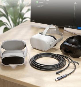 Kabel 2w1 Na Usb-c Usb-a Do Transmisji 5m 5gbps Do Meta Quest 3 2 Pro Pico4 / C101 7