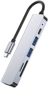 HUB USB Tech-Protect HUB Tech-Protect V4 6w1 USB-C - USB-A 3.0 / USB-A 2.0 / USB-C / HDMI / czytnik kart micro SD / TF / SD - szary 2