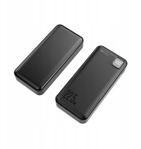 TelForceOne Forever power bank TB-300L PD QC 22,5W 20000 mAh czarny 2