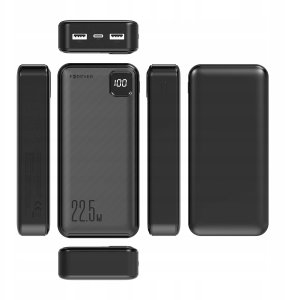 TelForceOne Forever power bank TB-300L PD QC 22,5W 20000 mAh czarny 3