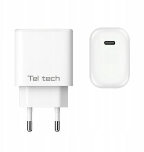 Ładowarka Teltech Teltech Ładowarka sieciowa TYP-C 30W biały TCH-04 2