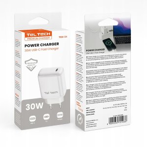 Ładowarka Teltech Teltech Ładowarka sieciowa TYP-C 30W biały TCH-04 4