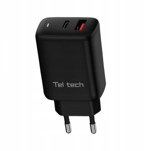 Ładowarka Teltech Teltech ładowarka sieciowa GaN USB / Typ-C 65W QC PD czarny TCH-05 3