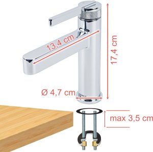 Bateria umywalkowa Avapax Bateria umywalkowa stojąca, Kolor: chrom 8