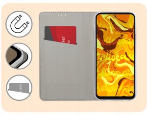 Hello Case Etui z Klapką Do Oppo A5x (Czarne, Zamykane, Magnetyczne, Kabura, Ochronne) 3