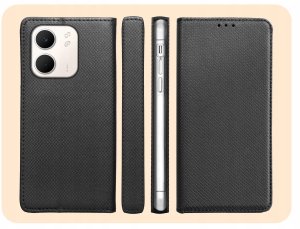 Hello Case Etui z Klapką Do Oppo A5x (Czarne, Zamykane, Magnetyczne, Kabura, Ochronne) 6