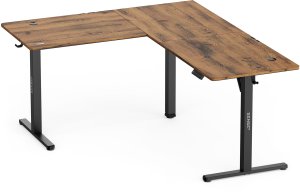Biurko SENSE7 Nojo Light Corner Ciemnobrązowe 160 cm x 140 cm Dark Brown 13