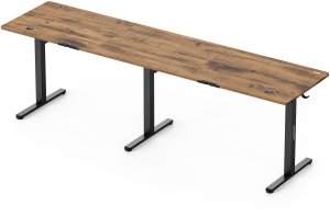 Biurko SENSE7 Nojo Light Corner Ciemnobrązowe 160 cm x 140 cm Dark Brown 10