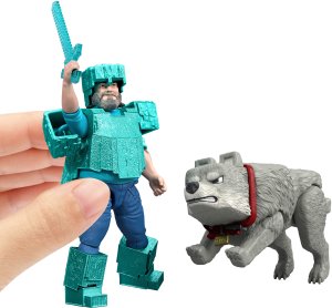 Figurka Mattel MINECRAFT Steve i wilk 2pak figurek JFR71 /4 2