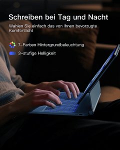 Inateck inateck Keyboard Etui na iPad 10" QWERTZ blue 3