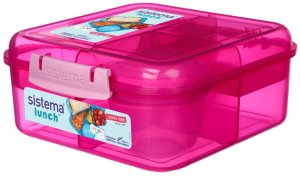 Sistema Sistema 1,25L Bento Cube Lunch  Pink 2