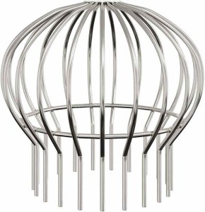 vidaXL Osłona na liście rynny 2 pcs srebrny 160 mm Stal nierdzewna 5
